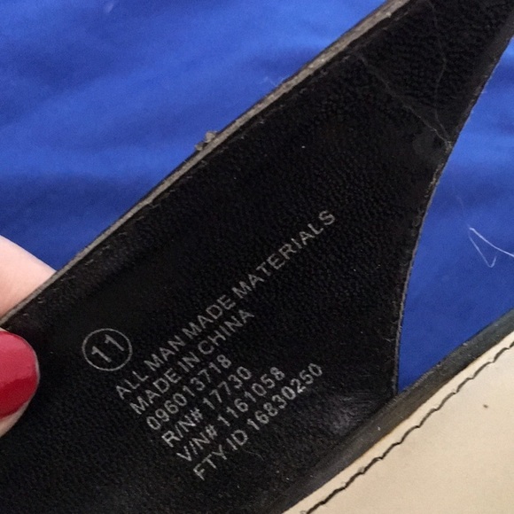 MERONA Slingback Black Heels Size 11 - Picture 4 of 5